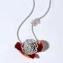 Sterling Silver Rose Necklace - Love Rose Decorated with Cubic Zirconia Two Tone Rose Flower Pendant Necklace for Women, Girls and Girlfriend ,Valentines Day Jewelry Gifts Sterling Silver Rose Necklace - Love Rose Decorated with Cubic Zirconia Two Tone Rose Flower Pendant Necklace for Women, Girls and Girlfriend ,Valentines Day Jewelry Gifts