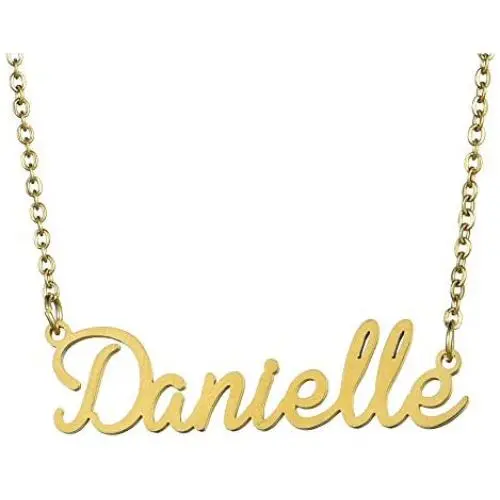 Name Necklace Personalized,Name Necklace Cursive Font Made with Name Pendant 16'' Adjustable Chain