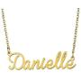 Name Necklace Personalized,Name Necklace Cursive Font Made with Name Pendant 16'' Adjustable Chain