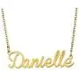 Name Necklace Personalized,Name Necklace Cursive Font Made with Name Pendant 16'' Adjustable Chain