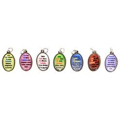 Seven Archangels (Miguel Jofiel Samuel Gabriel Raphael Uriel Zadkiell) Medals Angels (7 Pack) Angels Weekly Protection Religious Gift