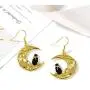 MIXIA Cute Anime Cartoon Sailor Moon Animal Cat Moon Earrings Gift for Girls Women Jewelry