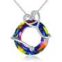TOUPOP Nurse Gifts for Women s925 Sterling Silver Doctor Nursing Themed Necklace with Crystal Jewelry Gifts for Women Mom Student Doctor Nurse Grateful Birthday Mothers Day