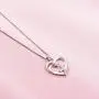 Star and Moon Heart Necklace 925 Sterling Silver Necklace I Love You Forever Pendant with Cubic Zirconia, Valentines Mothers Day Jewelry Gifts for Girls Couples Girlfriend Mom Wife Star and Moon Heart Necklace 925 Sterling Silver Necklace I Love You Forever Pendant with Cubic Zirconia, Valentines Mothers Day Jewelry Gifts for Girls Couples Girlfriend Mom Wife