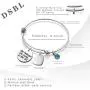 G-Ahora Stainless Steel 12 Zodiac Sign Bracelet with Birthstone Charm Inspiration She Believed She Could Constellation Jewelry