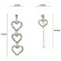 Initial Heart Earrings for Women，Love Heart Dangle Earrings, Gift for Birthday, Thanksgiving, Mothers Day, Casual or Daily Wear