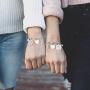 Iefil Sister Gifts from Sister Bracelets, Stainless Steel Always My Sister Forever My Friend Sister Charm Bracelets Expandable Friendship Bangle Bracelets Sister Jewelry Gifts for Birthday