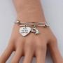 AKTAP Mommy to Be Gift New Parents Gift Enjoy Your Chapter Keychain First Time Mom Gift Pregnancy Announcement Gifts with Baby Footprint Charm