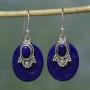 NOVICA Lapis Lazuli .925 Sterling Silver Dangle Earrings, Constellations
