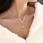 Yikisdy Bride Wedding Necklace Earrings Set Silver Crystal Jewelry Sets Bridal Neck Chain Jewelry Rhinestone Pendant Necklace Accessories Gifts for Women and Girls (Set of 3, 1 necklace and 2 earrings) Yikisdy Bride Wedding Necklace Earrings Set Silver Crystal Jewelry Sets Bridal Neck Chain Jewelry Rhinestone Pendant Necklace Accessories Gifts for Women and Girls (Set of 3, 1 necklace and 2 earrings)