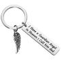 FOTAP Dad Memorial Gift I Have a Guardian Angel in Heaven I Call Him Dad Keychain Loss of a Dad Memorial Keychain Memorial Guardian Angel Gift Remembrance Gift