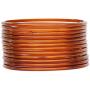 JDZ COLLECTION Ethnic Fashion Jewelry Daily Wear Indian Designer Glass Plain Bangle Set For Girls & Women Churi Bracelet Traditional Bollywood Bangles Set Of 12 (Brown 2.8)