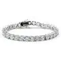 JINAO 1 Row AAA Gold Silver All Iced Out Tennis Bling Lab Simulated Diamond Bracelet JINAO 1 Row AAA Gold Silver All Iced Out Tennis Bling Lab Simulated Diamond Bracelet