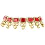 Aheli Ethnic Faux Blue Kundan Necklace Earrings Maang Tikka Indian Bollywood Jewellery Set for Women