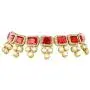 Aheli Ethnic Faux Blue Kundan Necklace Earrings Maang Tikka Indian Bollywood Jewellery Set for Women Aheli Ethnic Faux Blue Kundan Necklace Earrings Maang Tikka Indian Bollywood Jewellery Set for Women