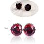 JinYu 2 Set The Vampire Diaries Elena Gilbert Opening Vervain Locket Pendant Necklace and Red Earrings with Transparent Box