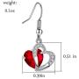 yfstyle Heart Necklace Heart Earrings Sets for Women Hypoallergenic Cubic Zirconia Drop Earrings Crystal Love Heart Pendant Necklaces Jewelry Gifts for Mother Wife Girlfriend