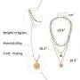 ZWGYS Evil Eye Necklace Gold Layered Necklace for Women Long Necklaces Gold Choker Necklaces Y Shape Pendant Necklace Multilayer BlueEye Necklace
