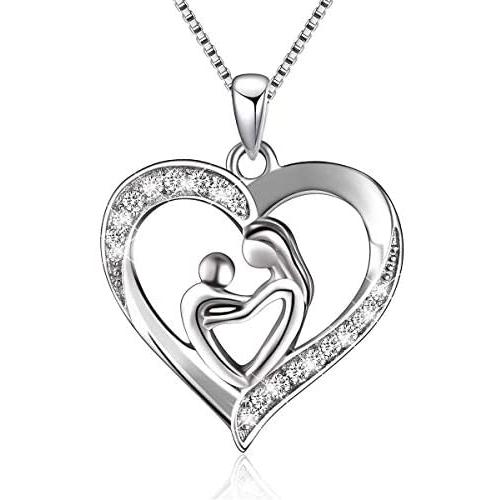 BGTY S925 Sterling Silver Heart Pendant Necklace