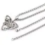 Gungneer Triquetra Cat Pendant Necklace with Steel Keel Chain, Celtic Trinity Knot Zodiac Charm Necklace for Women Men, 316L Stainless Steel Bonus 2X Runic Beard Beads Gungneer Triquetra Cat Pendant Necklace with Steel Keel Chain, Celtic Trinity Knot Zodiac Charm Necklace for Women Men, 316L Stainless Steel Bonus 2X Runic Beard Beads