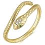 yfstyle Snake Ring Open Adjustable Ring 18K Gold Plated Fashion Gold Mens Rings Snake Plain Ring Vintage Jewelry Rings for Women Men Cute Dainty Gold Snake Ring for Men