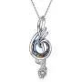 TOUPOP Gifts for Music Lovers Sterling Silver Music Necklace with Circle Crystal Jewelry Musical Gifts for Women Girls Birthday Mothers Day TOUPOP Gifts for Music Lovers Sterling Silver Music Necklace with Circle Crystal Jewelry Musical Gifts for Women Girls Birthday Mothers Day