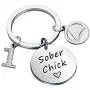 SEIRAA 1/3 Years Alcoholics Anonymous Sobriety Anniversary Keychain for Sober Birthday Sober Chick 12 Steps Jewelry Gifts SEIRAA 1/3 Years Alcoholics Anonymous Sobriety Anniversary Keychain for Sober Birthday Sober Chick 12 Steps Jewelry Gifts