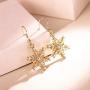 EVER FAITH Womens Austrian Crystal Winter Party Snowflake Pierced Hook Dangle Earrings