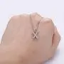 FANZE Womens 925 Sterling Silver Cubic Zirconia Initial Alphabet A-Z 26 Letters Pendant Necklace Birthday Gift FANZE Womens 925 Sterling Silver Cubic Zirconia Initial Alphabet A-Z 26 Letters Pendant Necklace Birthday Gift