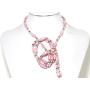 AnsonsImages 37'' Inches Long Magnetic Wrap Necklace Choker Bracelet Anklet Lariat Pink