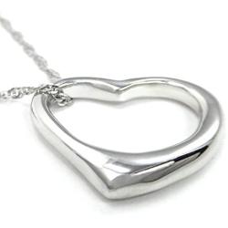 Pearl of Dream Perfect Love Open Heart [Large Size] Sterling Silver Pendant Necklace