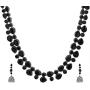 Efulgenz Boho Vintage Antique Ethnic Gypsy Indian Oxidized Silver Crystal Cubic Zirconia Bridal Necklace Earrings Jewelry Set