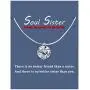 Soul Sister Necklace, Fishing Line Round Cubic Zirconia Necklace, Friendship Invisible Transparent Line Pendant Jewelry for Women Girls Men