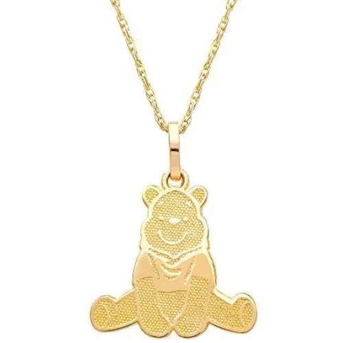 Disney Winnie the Pooh 10KT Yellow Gold Winnie the Pooh Necklace, 18 Inch Chain; Jewelry for Women Disney Winnie the Pooh 10KT Yellow Gold Winnie the Pooh Necklace, 18 Inch Chain; Jewelry for Women