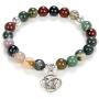 Self-Discovery Yoga Beads Mala Bracelet Jewelry with Infinity Knot Celtic Charm for Men or Women