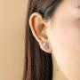 Boma Jewelry Sterling Silver Star Ear Crawler Earrings