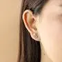 Boma Jewelry Sterling Silver Star Ear Crawler Earrings