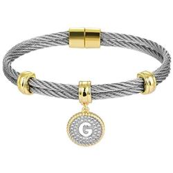 BIJOUX BOBBI [Luxury Packaging Alphabets Initial Wire Bracelets & Necklaces - Quality Guaranteed