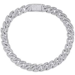 TOPGRILLZ 14mm Iced out 6 Times 14K Gold Filled Custom Baguette Diamond Miami Cuban Link Chain Choker for Men with Box Clasp