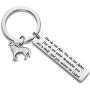 AKTAP Wolf Jewelry Inspirational Keychain Remember You are a Wolf and You Cannot Be Caged Howling Wolf Pendant Inspirational Jewelry Gifts