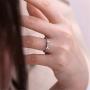 AILIN Jewelry 925 Sterling Silver Personalized Bone Shaped Name Ring Paw Printed Halo Dainty Ring Puppy Jewelry Pet Lover Rings