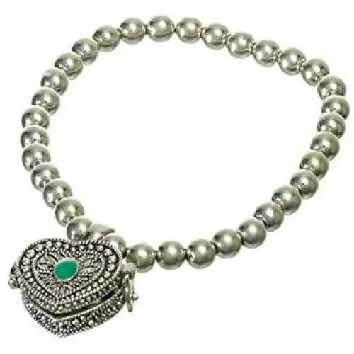 Jewelry Nexus A Prayer for My Teacher in a Blue Heart Box Stretch Inspirational Bracelet