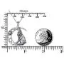 DAOSHANG 925 Sterling Silver Inspirational Oxidized Wolf Moon/Round Pendant Necklace for Women Wolf Jewelry Gifts for Men, 20” Chain DAOSHANG 925 Sterling Silver Inspirational Oxidized Wolf Moon/Round Pendant Necklace for Women Wolf Jewelry Gifts for Men, 20” Chain
