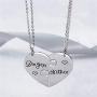 iJuqi Mother Daughter Necklace Gifts - 2PCS Mom Necklace from Daughter, Mom Gifts Daughter Gifts for Christmas Mothers Day
