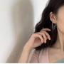 SLUYNZ 925 Sterling Silver Dangle Earrings Chain for Women Teen Girls Minimalist Bar Tassel Chain Earrings