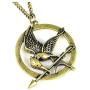 Treena Bean ''Mockingjay'' Antique Brass Colored Pendant Necklace Inspired by The Hunger Games with 30'' Chain Necklace Fashion Necklace