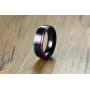 MPRAINBOW Christian Scripture Bible Verse Cross Prayer Quote Faith Religious Stainless Steel Band Ring for Men Boy,Religious Jewelry