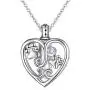 YinShan Cremation Jewelry 925 Sterling Silver Dog Claw Memorial Urn Ashes Keepsake Cylinder Necklace Paw and Heart Pendant YinShan Cremation Jewelry 925 Sterling Silver Dog Claw Memorial Urn Ashes Keepsake Cylinder Necklace Paw and Heart Pendant