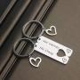 TOGON Couple Keychain Set His Crazy Her Weirdo Promise Jewelry Gift Wedding Gift for Lover Boyfriend Girlfriend 2pcs
