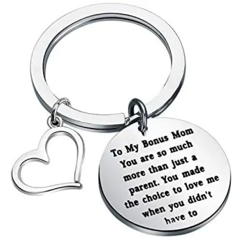 Gzrlyf to My Step Mom Keychain Stepmom Gifts Adpotive Mom Gifts Gzrlyf to My Step Mom Keychain Stepmom Gifts Adpotive Mom Gifts